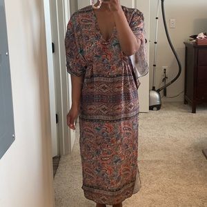ZARA paisley print dress